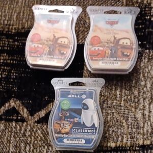 4/$60 New Scentsy Disney Pixar Aromatic Wax - Set Of 3 Bars